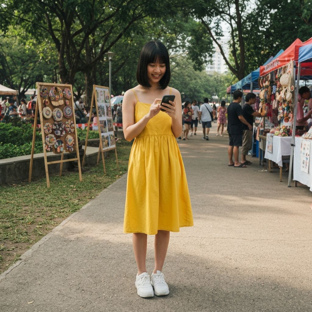 Urban resident using NusaKawan app